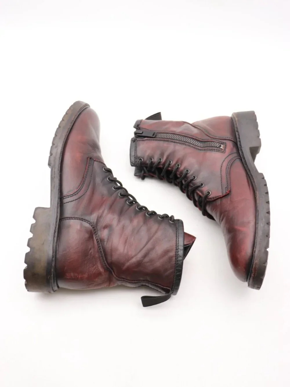 Thursday Boot Co. Stomper Men’s Size 11.5 Boot Black Cherry Leather Lace Up